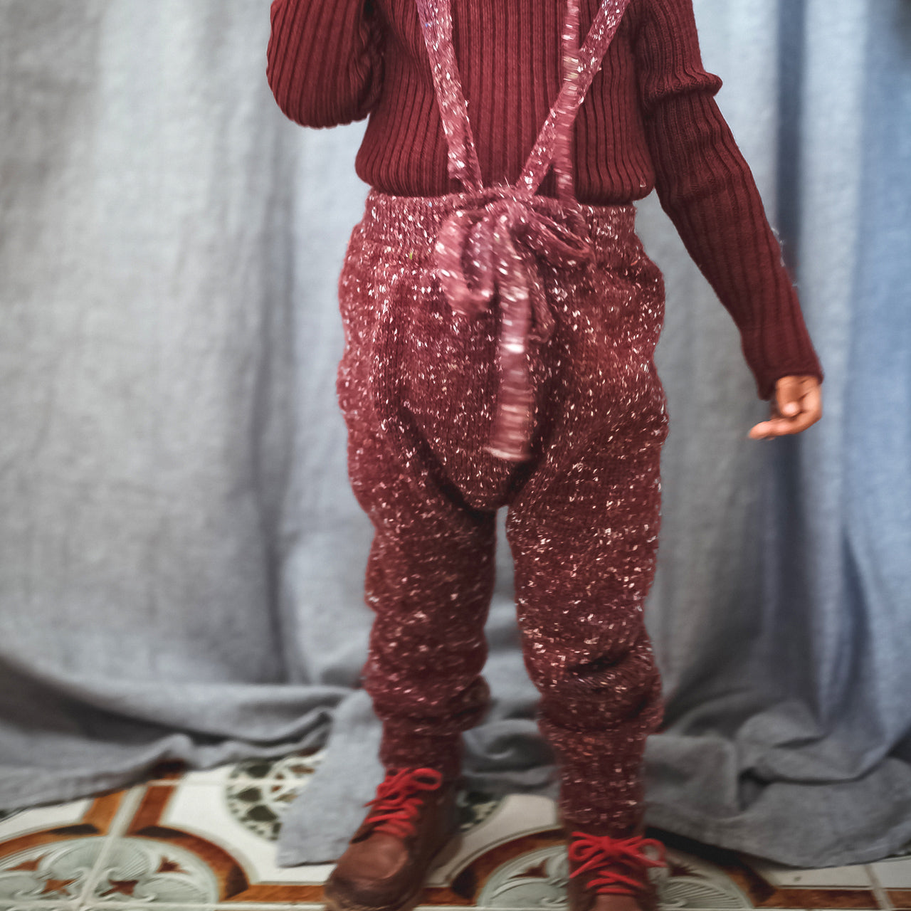 Tylwyth Teg Baby Pants in Merino/Alpaca/Silk by Mabli from Woollykins