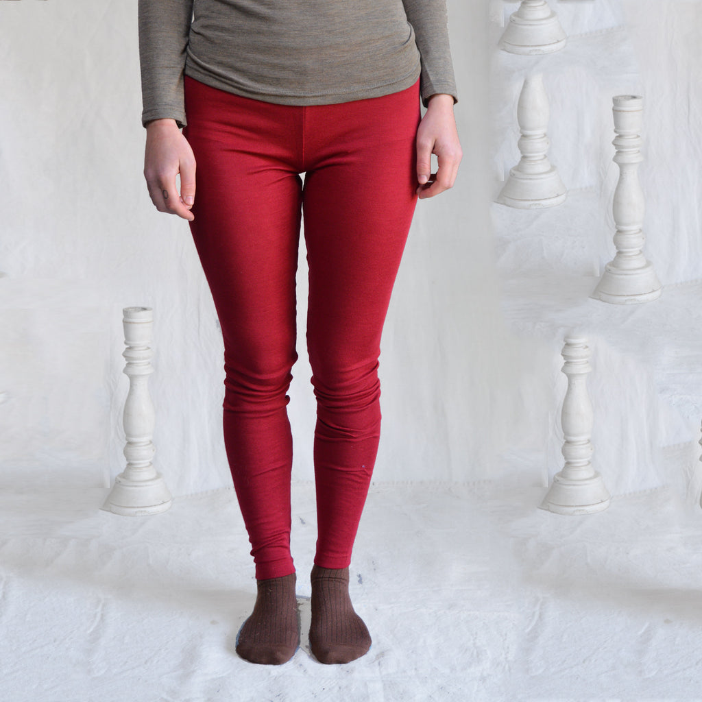 Women's Merino Wool/Silk Leggings - Woollykins