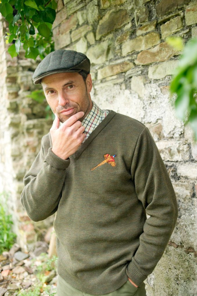Lightweight V Neck Shooting Jumper without patches - Lansdown Country ...