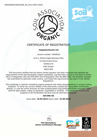 Organic certificate