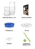 Kefirko glass jars with BPA free lid-Happykombucha