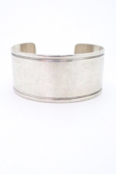 Georg Jensen wide & heavy silver cuff bracelet #85A – Samantha Howard ...