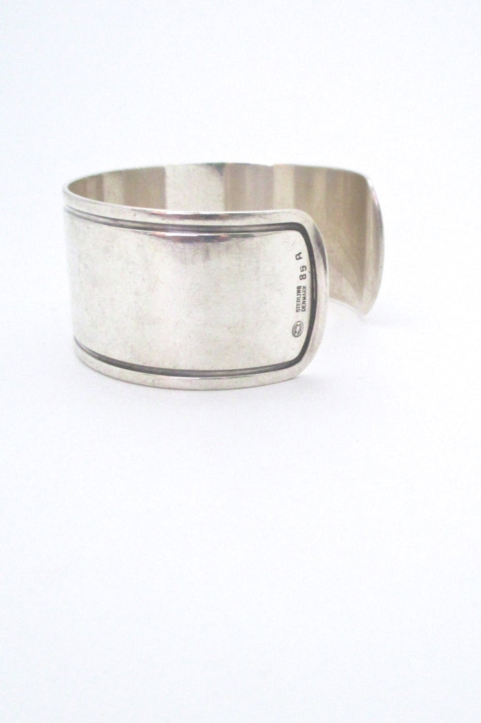 Georg Jensen wide & heavy silver cuff bracelet #85A – Samantha Howard ...