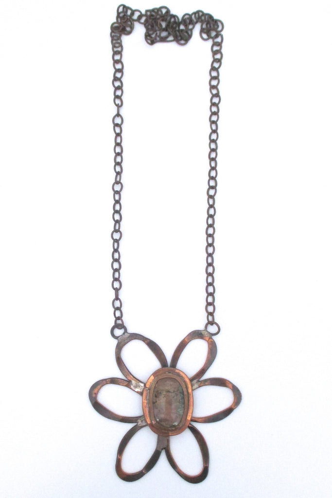 Rafael Alfandary Canada copper daisy necklace – Samantha Howard Vintage