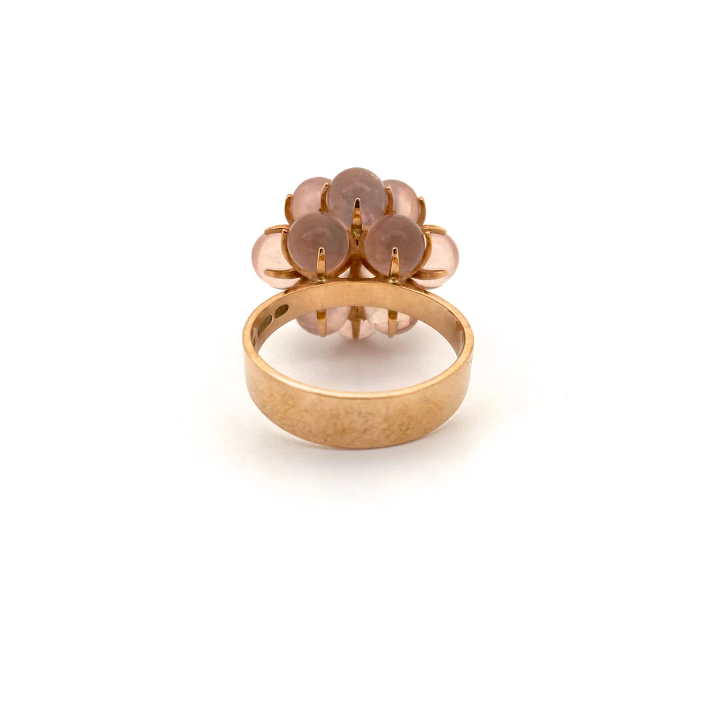 Elis Kauppi 14k gold & pink chalcedony cluster ring – Samantha Howard ...