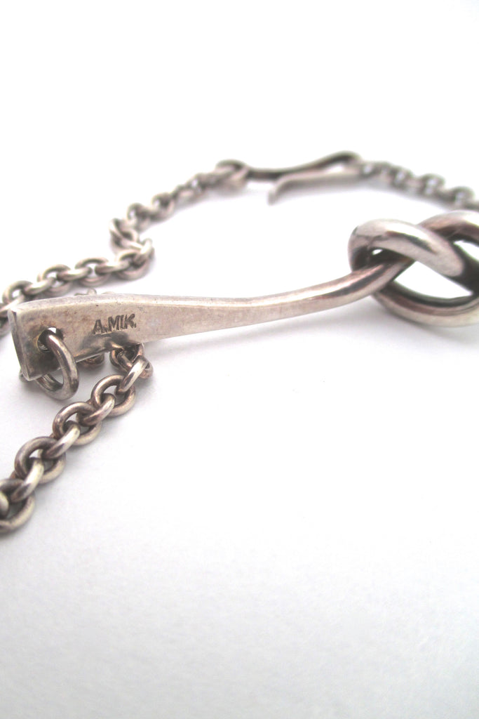 Andreas Mikkelsen silver knot necklace – Samantha Howard Vintage