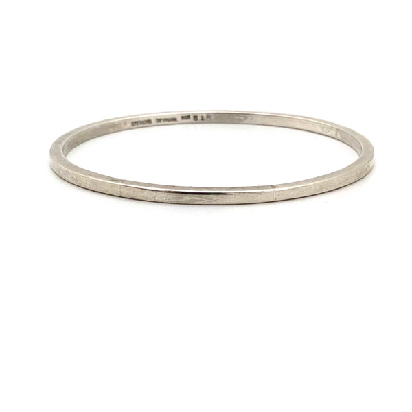 vintage silver oval bangle bracelet #51A ~ Denmark – Samantha Howard ...