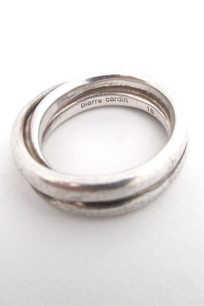 Pierre Cardin sterling 'eternity loop' ring #18 – Samantha Howard Vintage