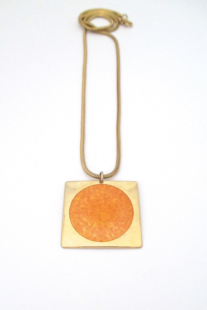 de Passille Sylvestre 'big orange dot' necklace – Samantha Howard Vintage