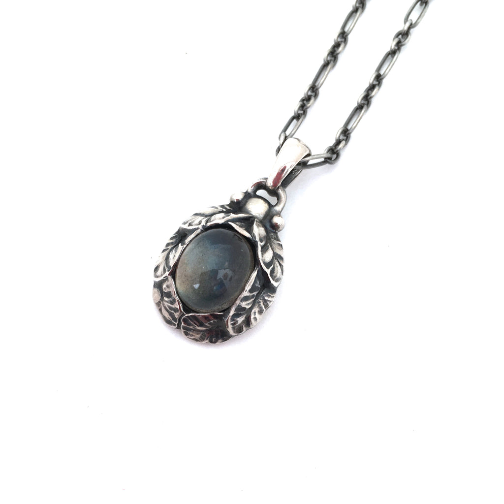 Georg Jensen 'Annual Heritage' labradorite pendant necklace ~ 1997