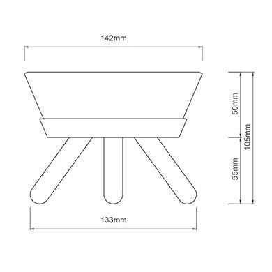 INHERENT Oreo Table Short Medium Size Guide