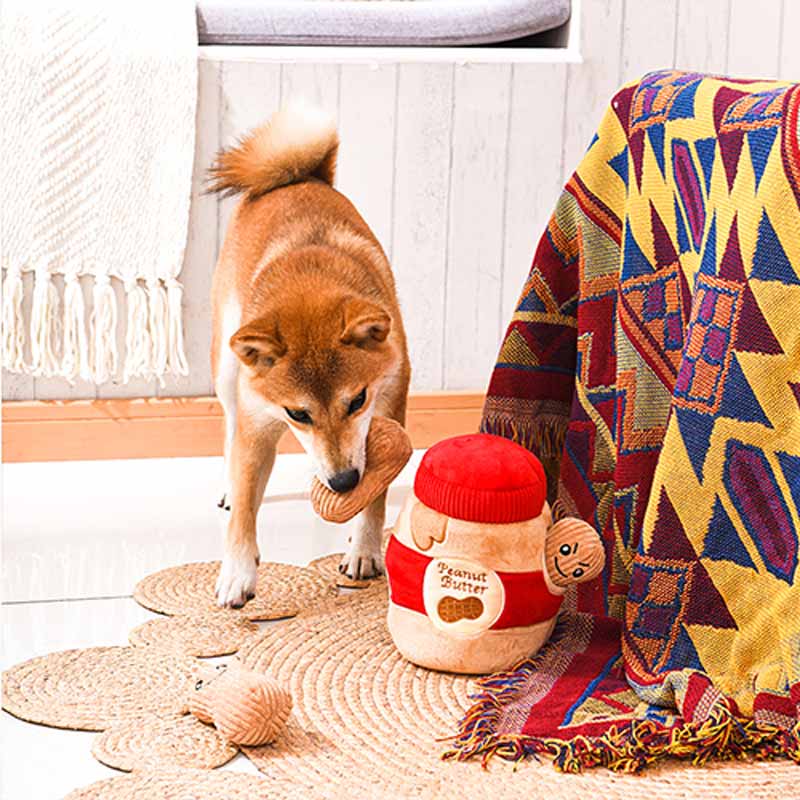 Gigwi Interactive Squeaky Dog Toys, Hide and Seek Dog Toys for Boredom and  Stimulating, Funny Crinkle Dog Toy Set Bucket, 2-in-1 Dog Puzzle Toys for