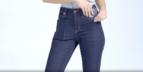 Best Travel Jeans for Women | Slim Straight | Black | Made in the USA ...