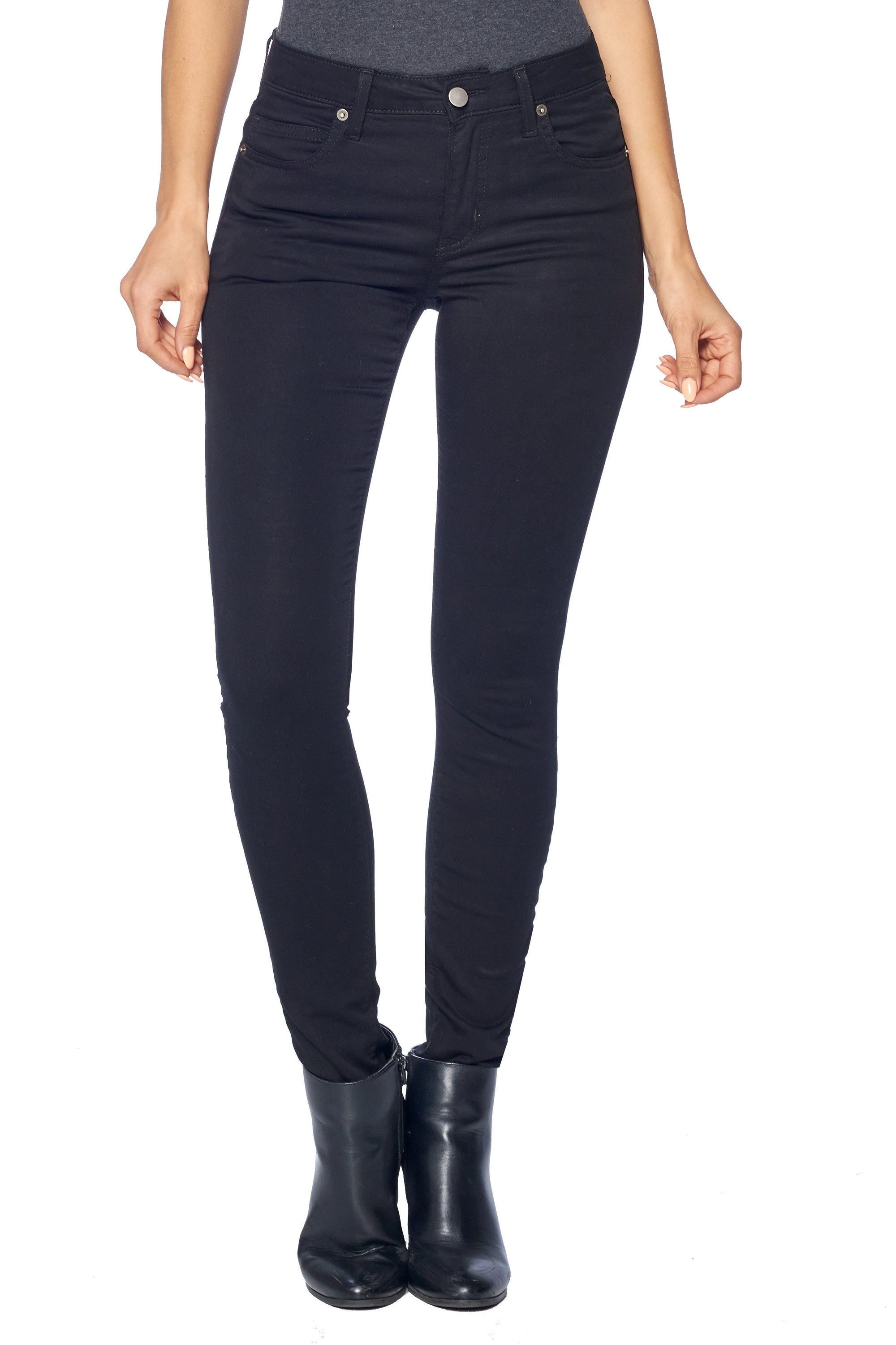 J Brand Low-Rise Skinny Leg Jeans - Black, 7.75 Rise Jeans