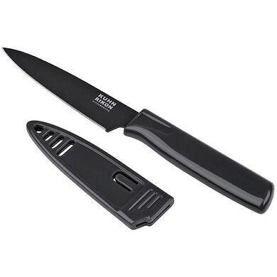 Kuhn Rikon 6-Inch Small Silicone Chef's Tongs Black