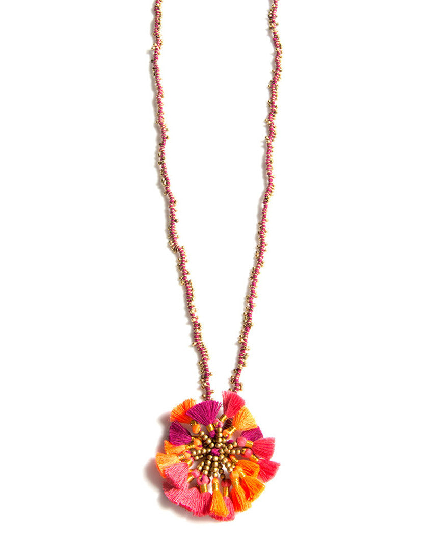 Kali Fringe Pendant Necklace