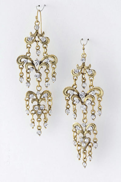 Couture Filigree Chandelier Earrings - The Shopping Bag