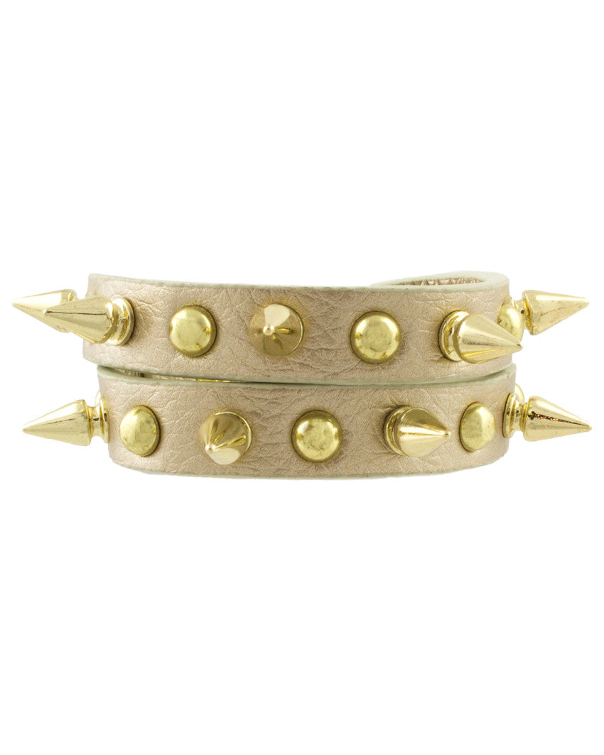 Spike Studded Wrap Bracelet