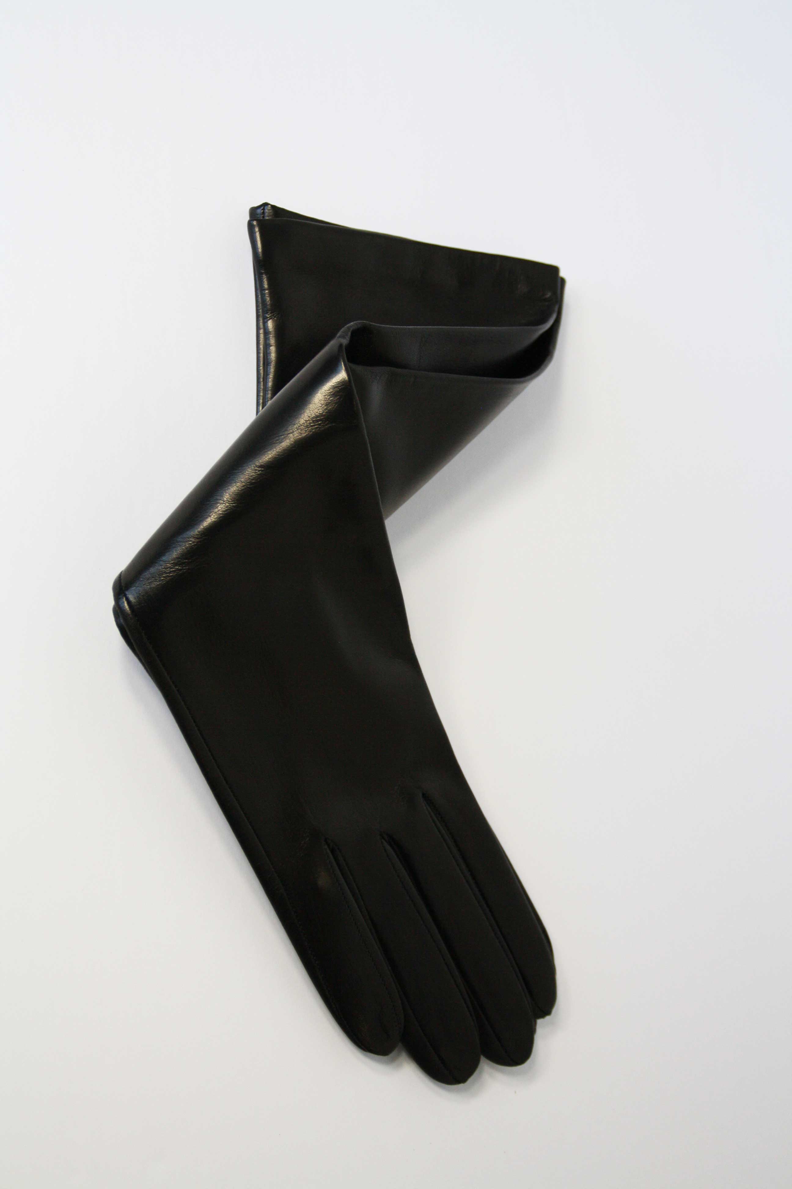 long leather gloves