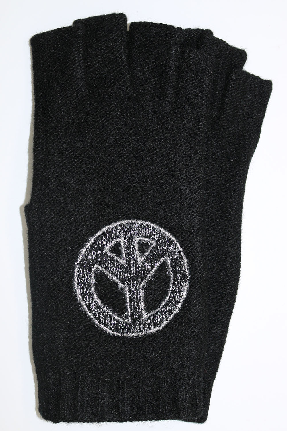 PEACE SIGN FINGERLESS GLOVES