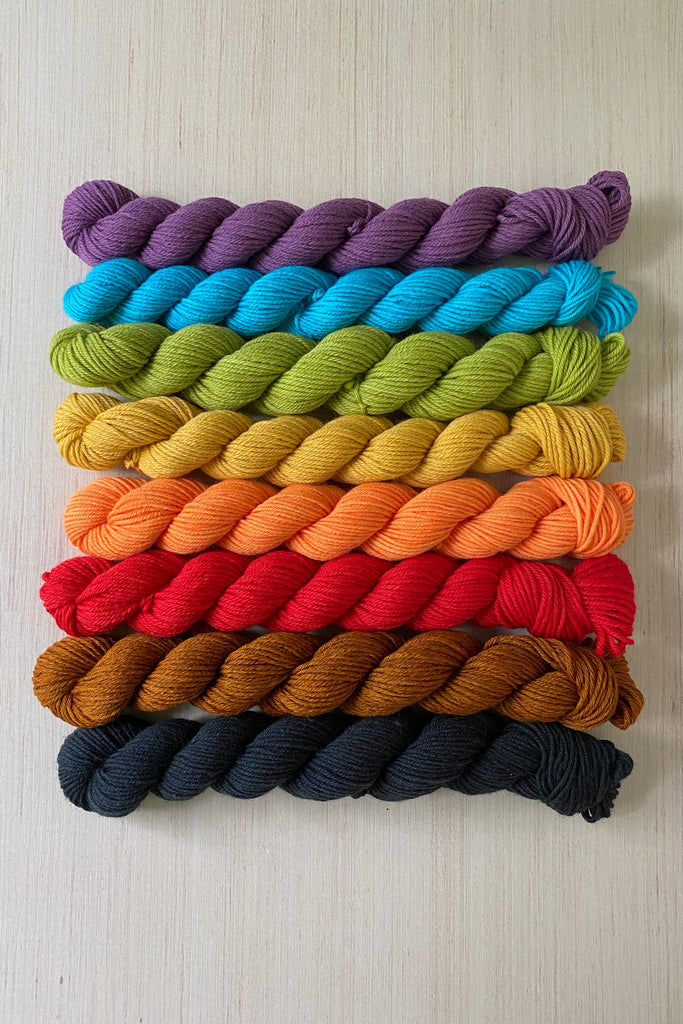 gay flag colors yarn