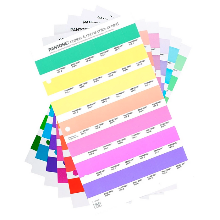 Pantone Pastels And Neons Chips Replacement Pages Uncoated 1 Pk — Color