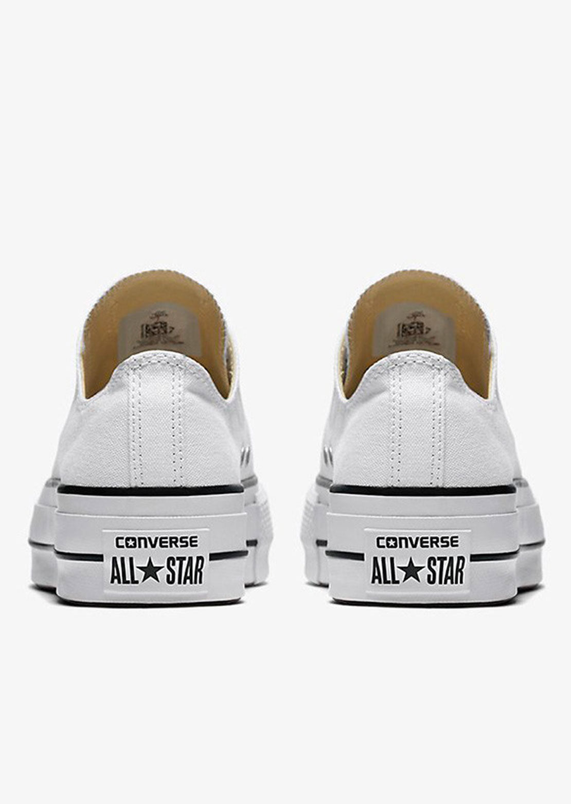 white converse platform shoes