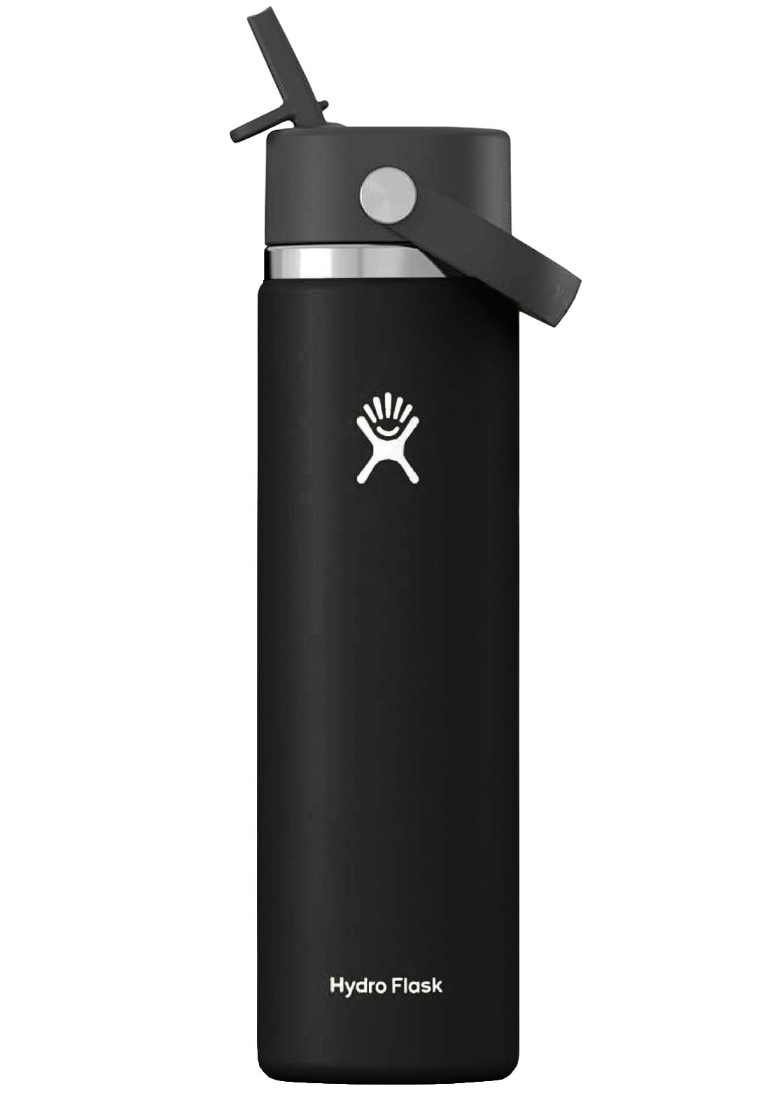 Hydro Flask 24 oz Standard Mouth Flex Straw Cap Black