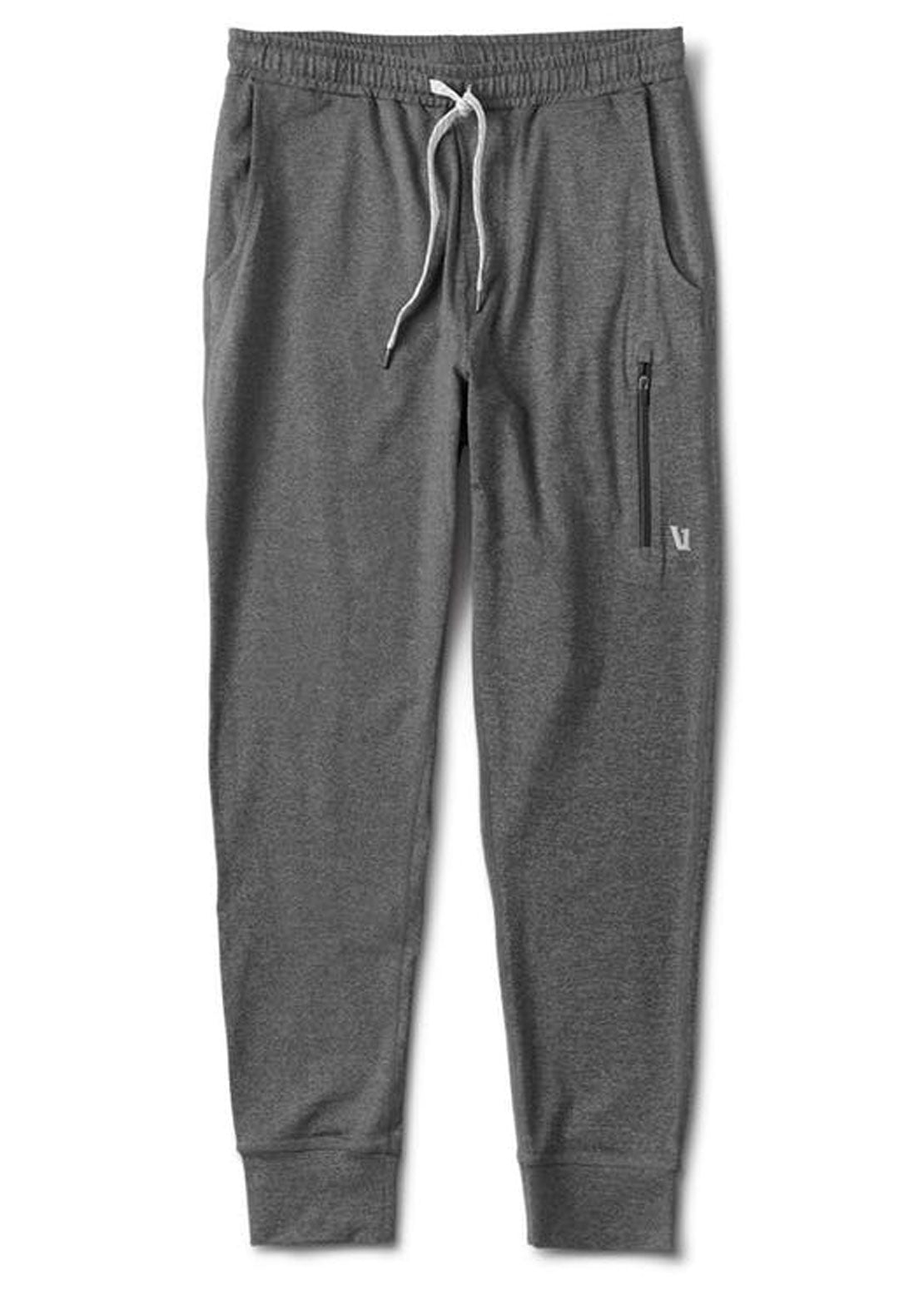 Vuori Ponto Performance Jogger Pants, Charcoal Heather, Medium