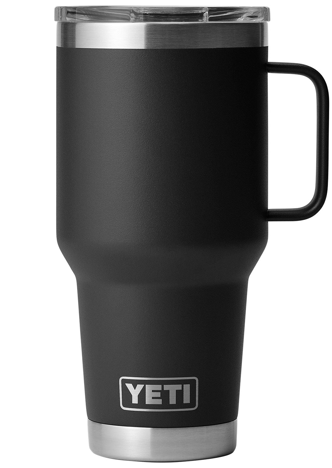 REAL YETI 20 Oz. Travel Mug With Stronghold Lid Laser Engraved Black  Stainless Steel Yeti Rambler Vacuum Insulated YETI 