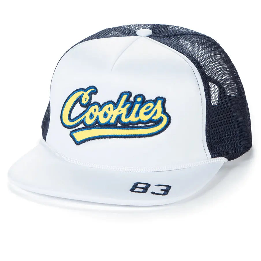 Cookies Puttin In Work Mesh Trucker Hat White Yellow