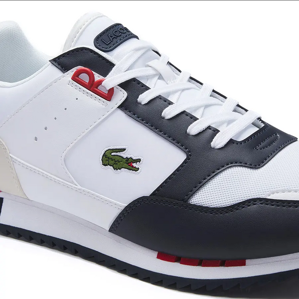 Lacoste Game Advance Luxe Leather Sneakers In White/brown | ModeSens