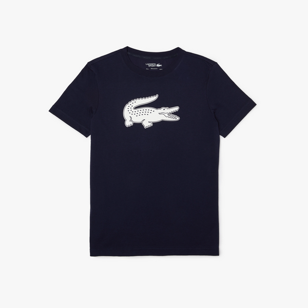 Lacoste Men's SPORT 3D Print Croc Jersey T-Shirt - Navy / White 525 – BLVD