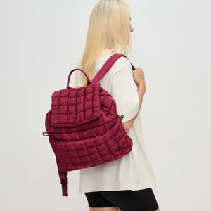 Vitality Quilted Puffer Nylon Backpack - She's Smitten