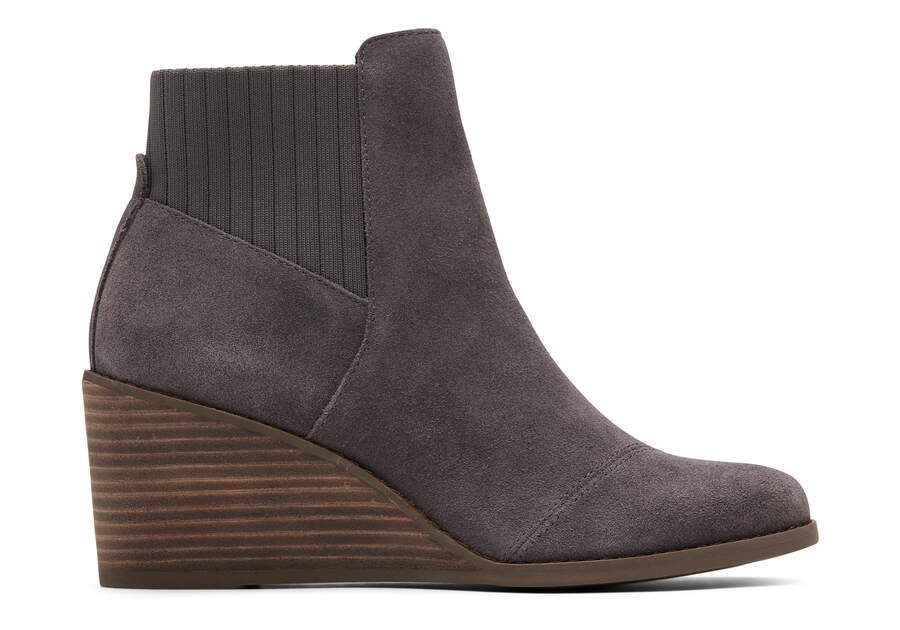 TOMS Sadie Pavement Grey Booties – She's Smitten