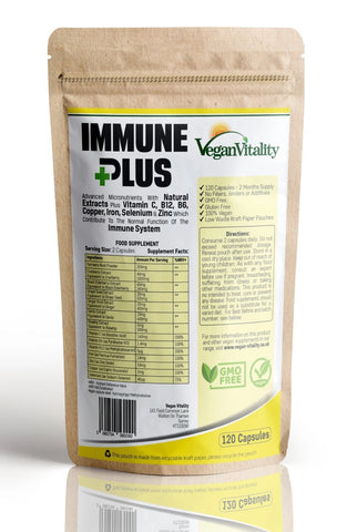 Vegan Immune Boosting Supplements, Immune Plus