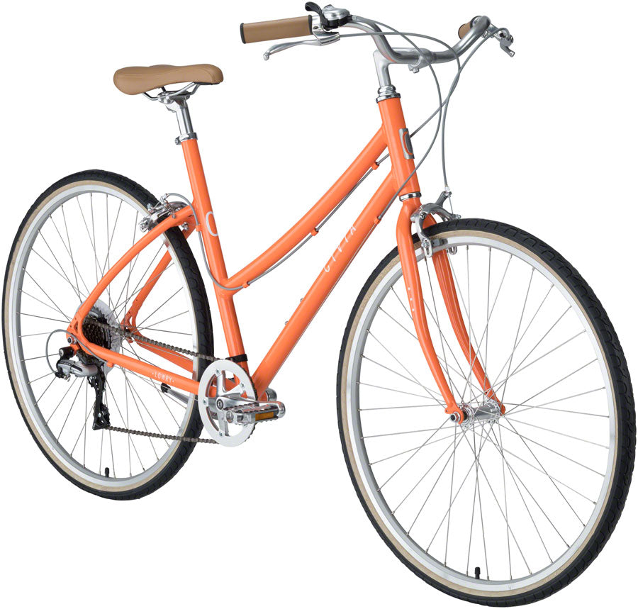 orange and white bike