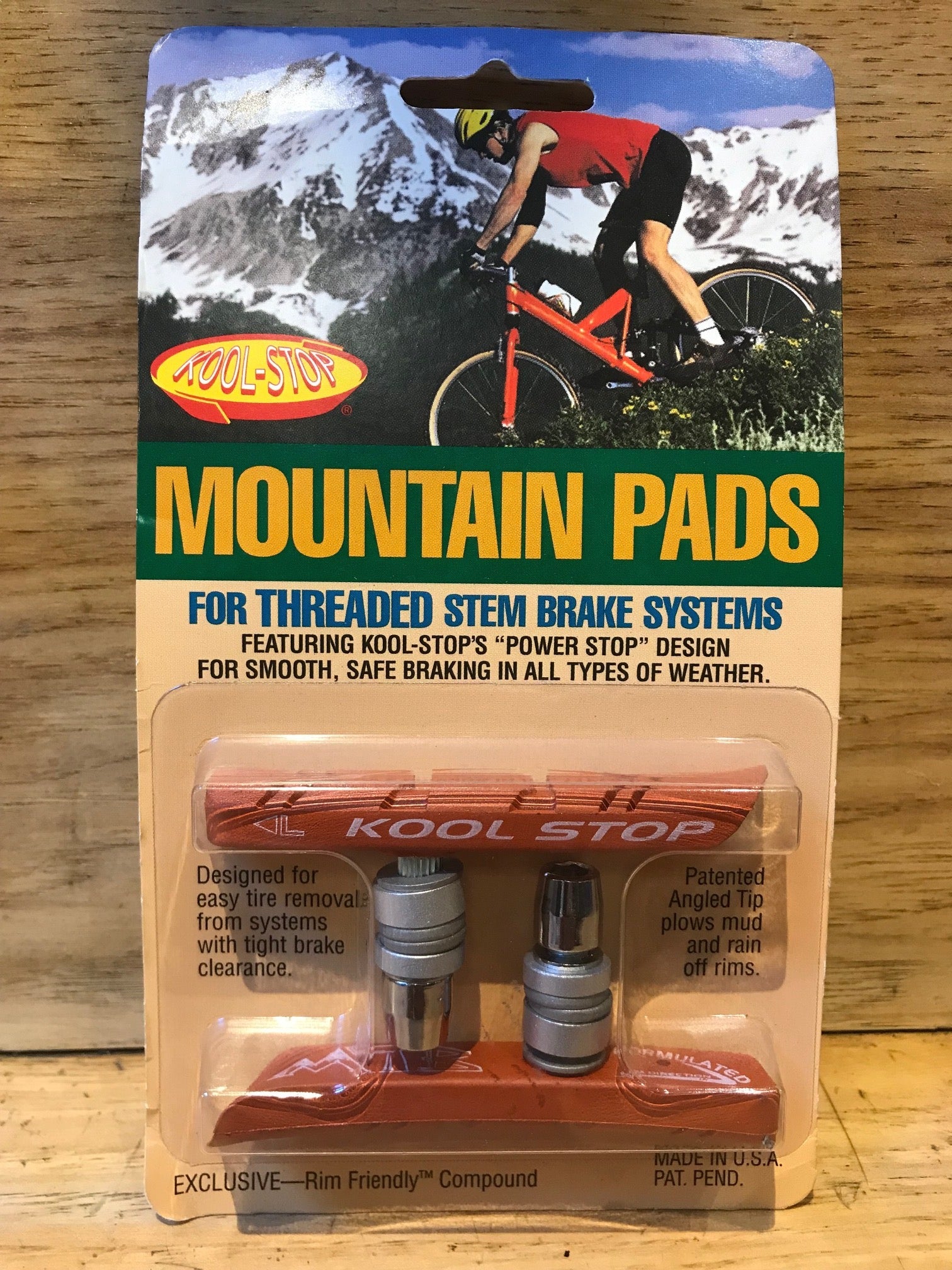 Oneerlijk Neerduwen Redding Kool-Stop Mountain Bike V-Brake Pads - SALMON (wet condition) - Huckleberry  Bicycles