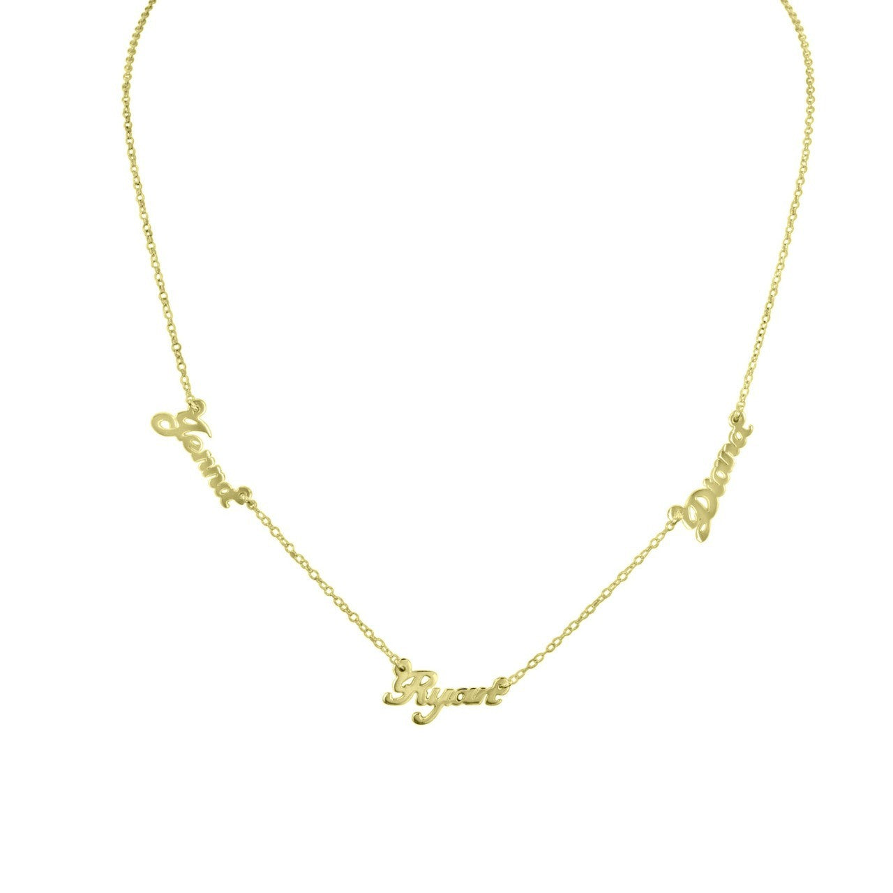 Multi-Name Nameplate Necklace