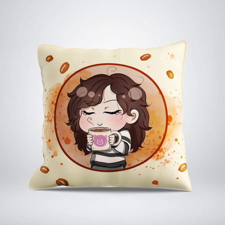Pillows E.M. Arts Coffee Girl