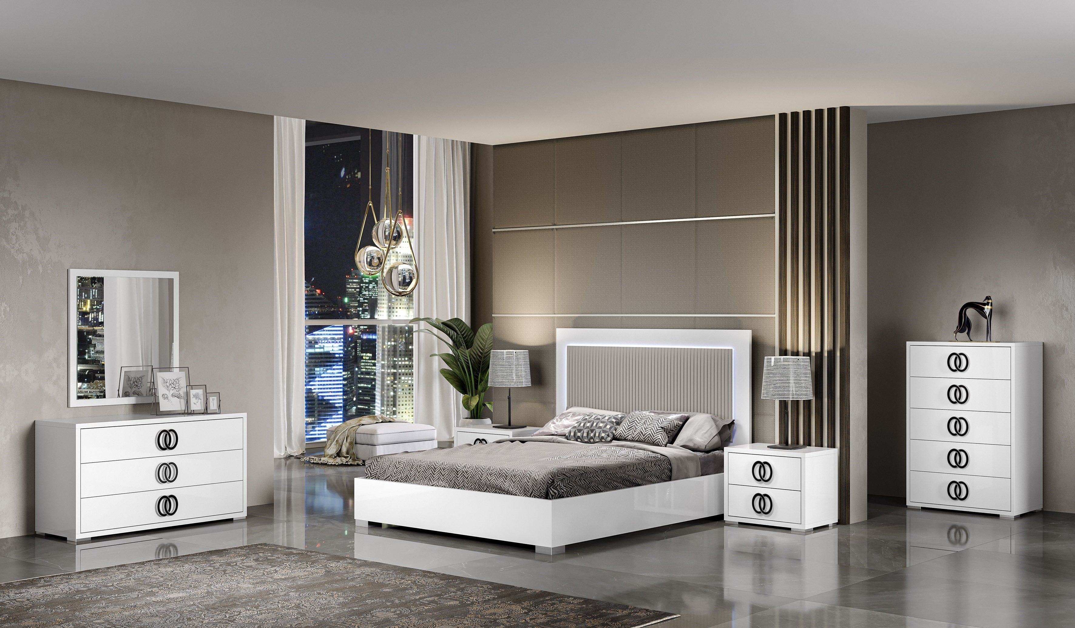 Nina Premium Bedroom Set (King size)-Buy ($1932) in a modern