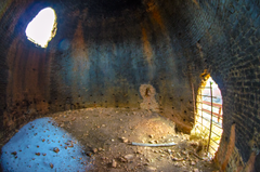 inside charcoal kilns historical site idaho