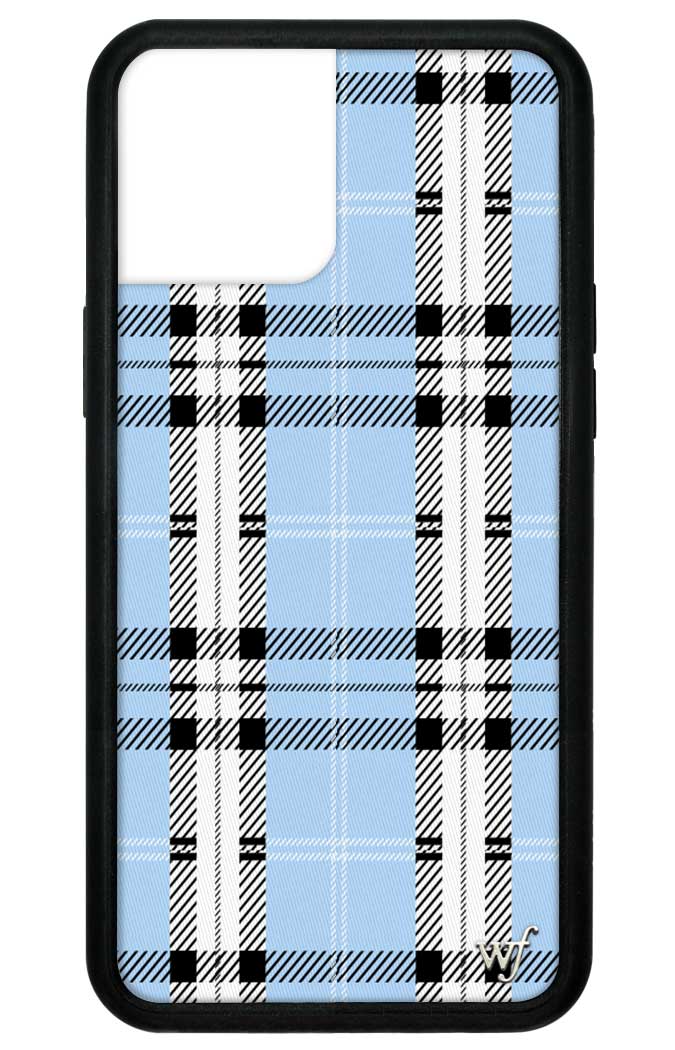 Wildflower Blue Plaid Iphone 12 Pro Max Case Wildflower Cases