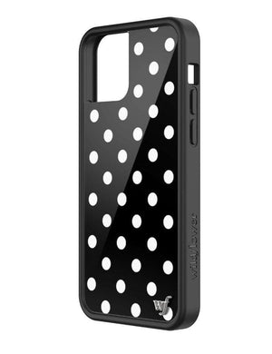 Polka Dot iPhone 12/12 Pro Case | Black and White