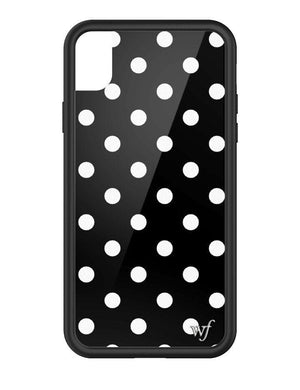 wildflower polka dot iphone xr|black and white