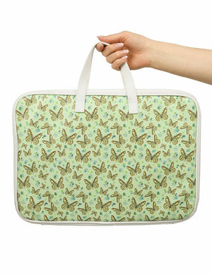 sage butterfly wildflower cases laptop bag