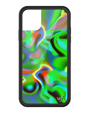 Jaded London Trippy Green iPhone 11 Pro Case.