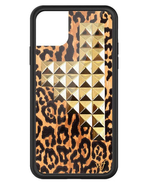 wildflower leopard love stud iphone 11promax