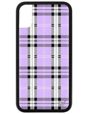 Plaid iPhone X/Xs Case | Lavender