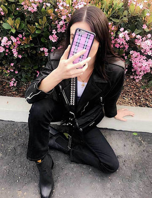 Sydney Carlson Lavender Plaid iPhone 6/7/8 Plus Case